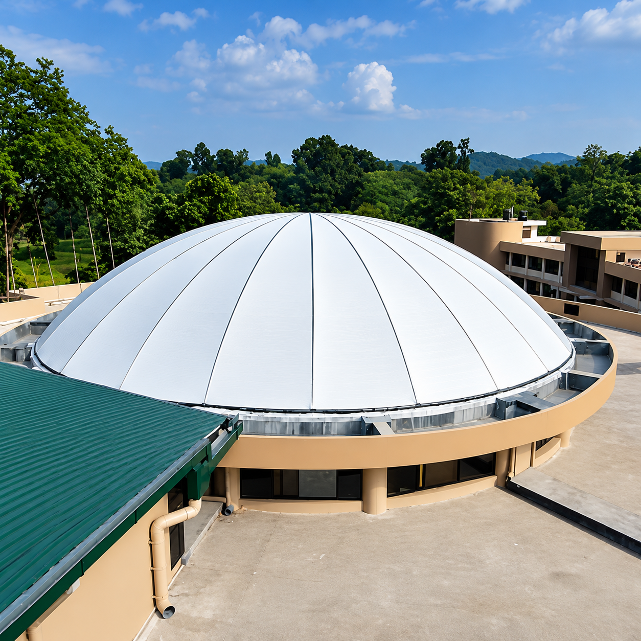 Walkway tensile structure