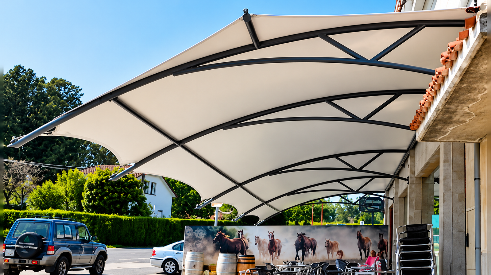 Canopy tensile shade